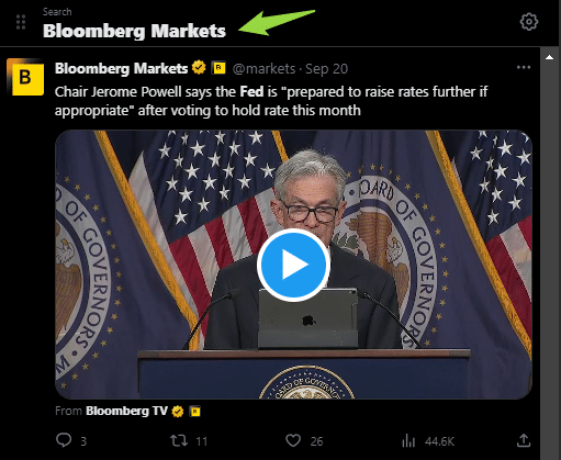 Bloomberg article about the FED and interest rates